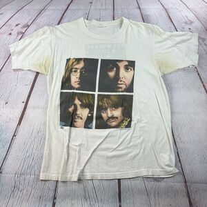 90’s Winterland The Beatles The White Album Photos T-shirt Size XL Band Tee